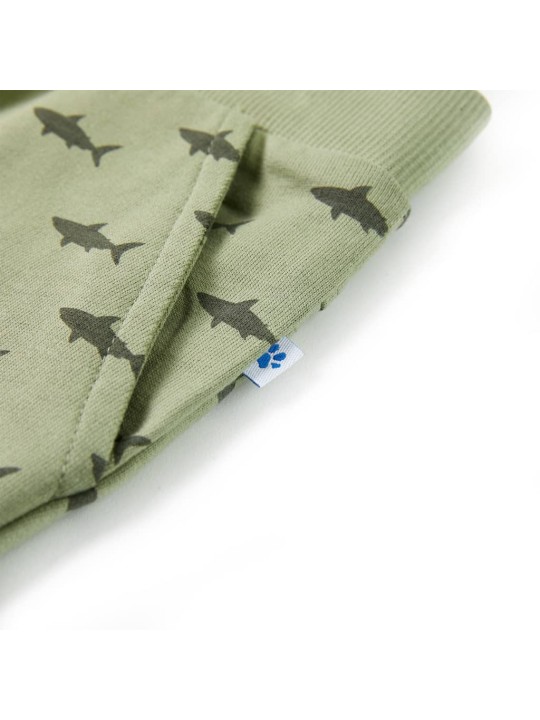 Dětské kraťasy se šňůrkou světle khaki 140