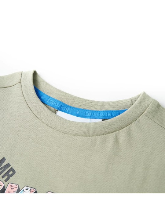 Dětské tričko světle khaki 104