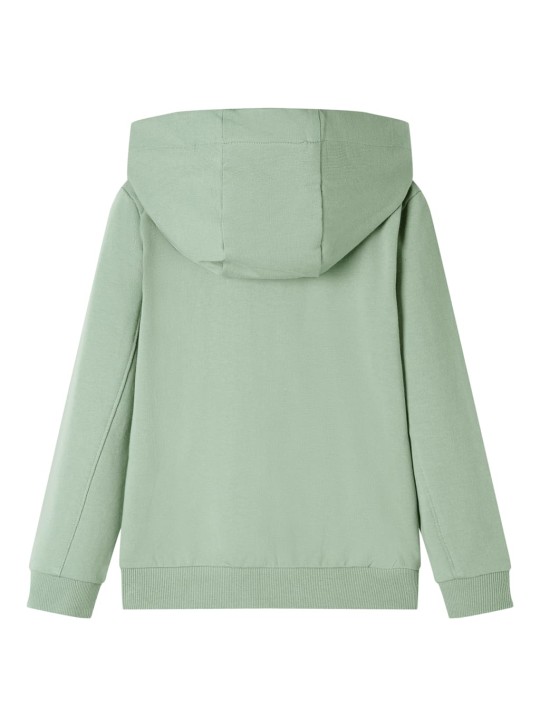 Dětská mikina s kapucí na zip světle khaki 104