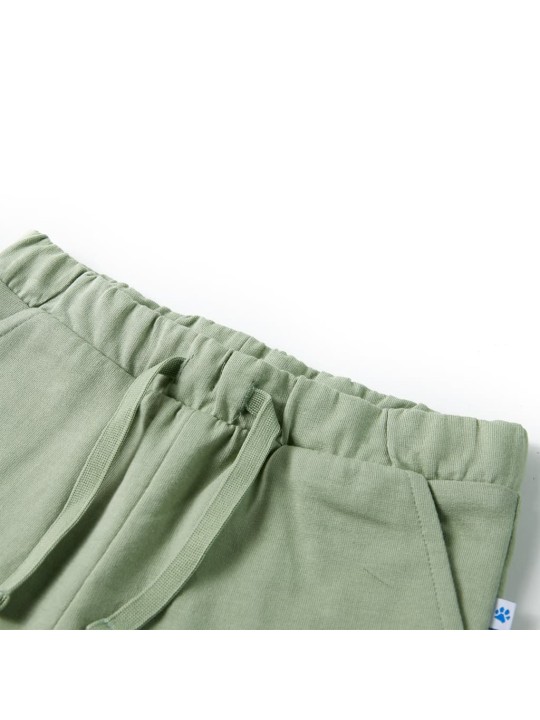 Dětské kraťasy se šňůrkou světle khaki 104