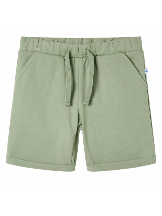 Dětské kraťasy se šňůrkou světle khaki 128