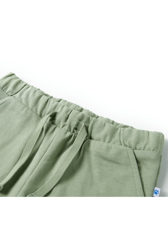 Dětské kraťasy se šňůrkou světle khaki 128