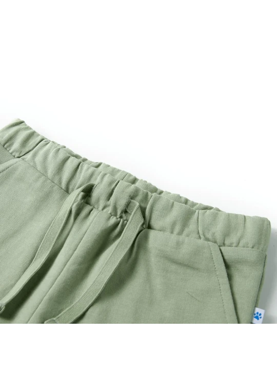 Dětské kraťasy se šňůrkou světle khaki 128