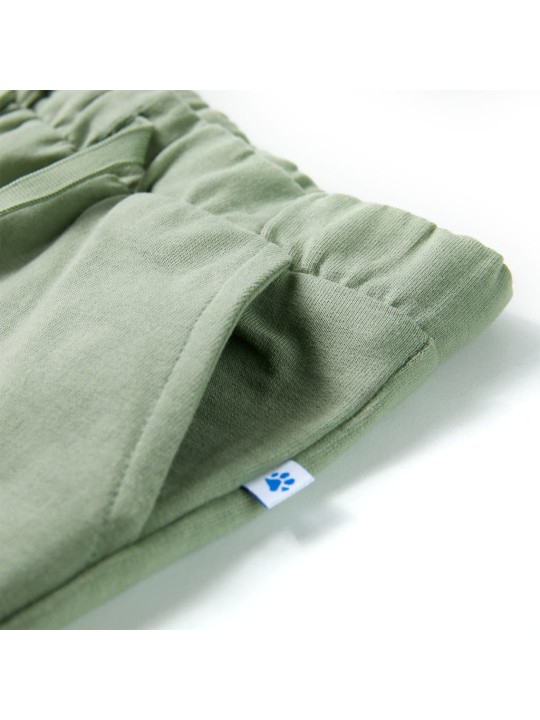 Dětské kraťasy se šňůrkou světle khaki 128