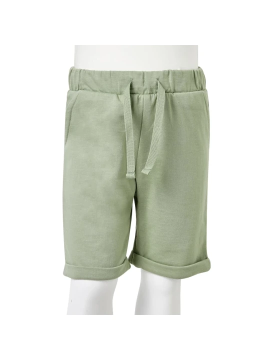 Dětské kraťasy se šňůrkou světle khaki 128