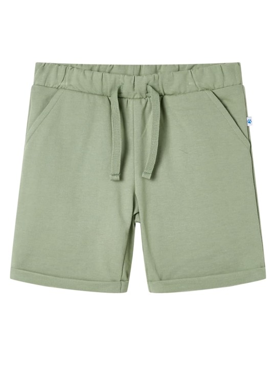 Dětské kraťasy se šňůrkou světle khaki 140