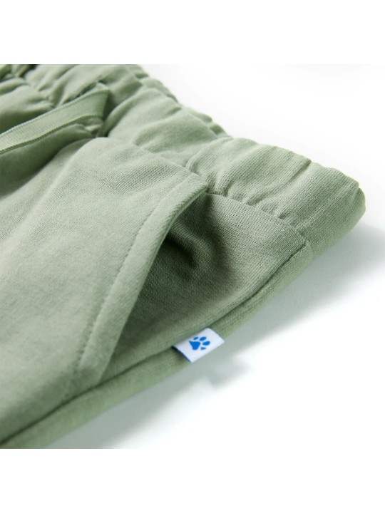 Dětské kraťasy se šňůrkou světle khaki 140