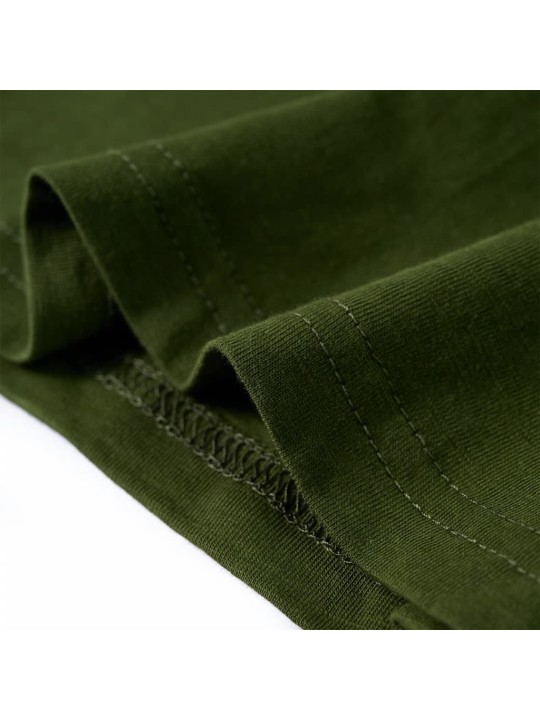 Dětské tričko s dlouhým rukávem tmavě khaki 92