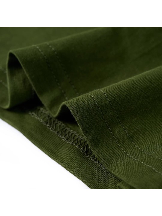 Dětské tričko s dlouhým rukávem tmavě khaki 128