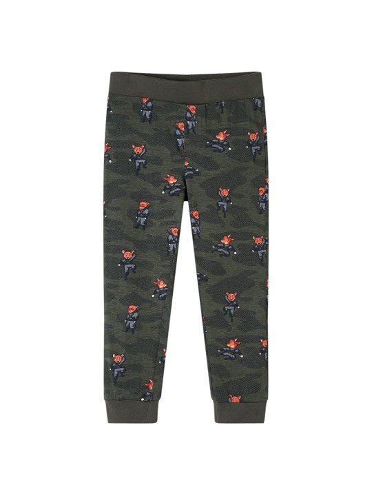 Dětské pyžamo s dlouhým rukávem khaki 104