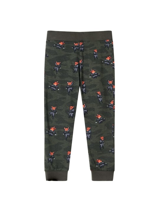 Dětské pyžamo s dlouhým rukávem khaki 104