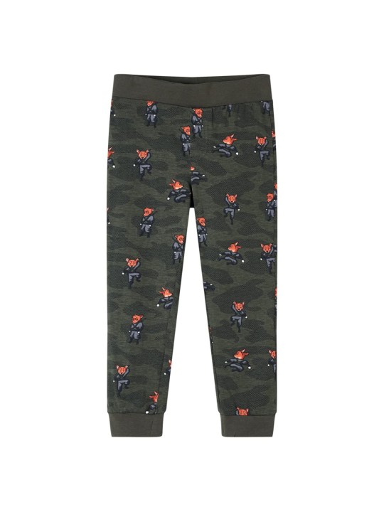 Dětské pyžamo s dlouhým rukávem khaki 116