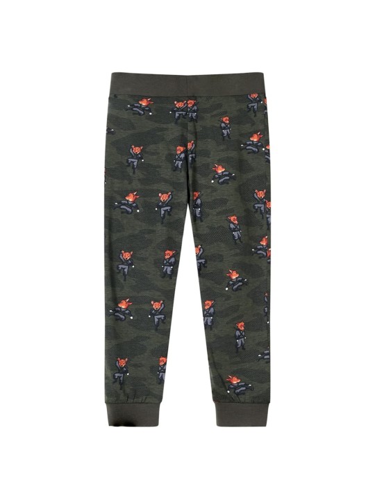 Dětské pyžamo s dlouhým rukávem khaki 116