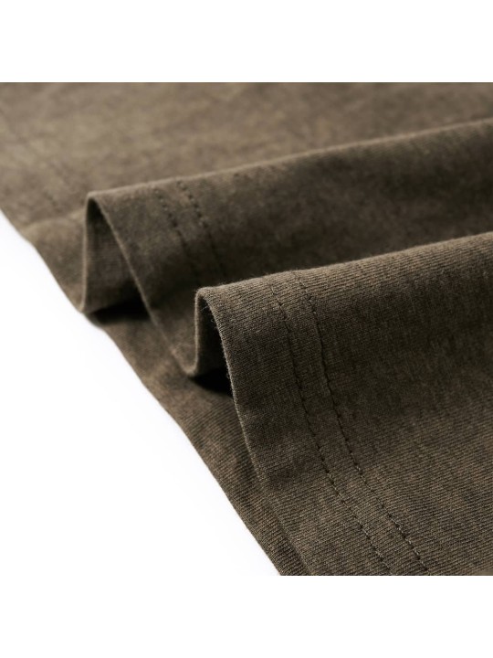 Dětské tričko s dlouhým rukávem khaki melanž 92