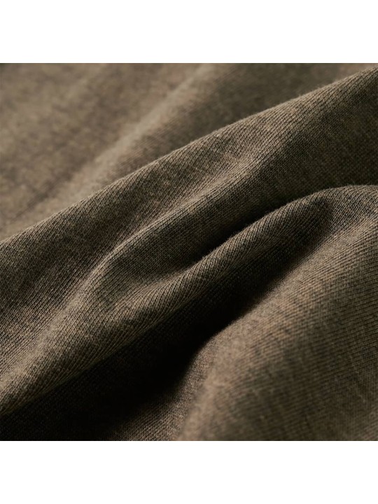 Dětské tričko s dlouhým rukávem khaki melanž 128