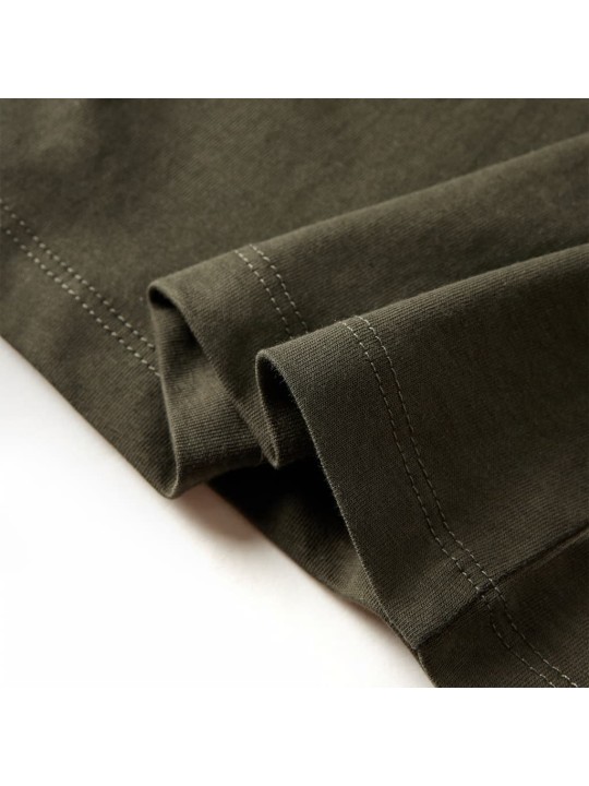 Dětské tričko s dlouhým rukávem khaki 104