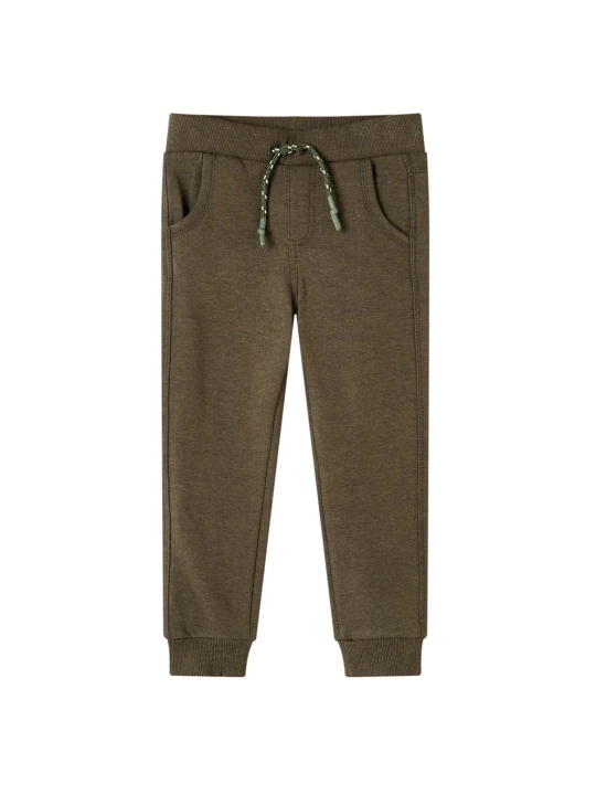 Dětské tepláky khaki melanž 128