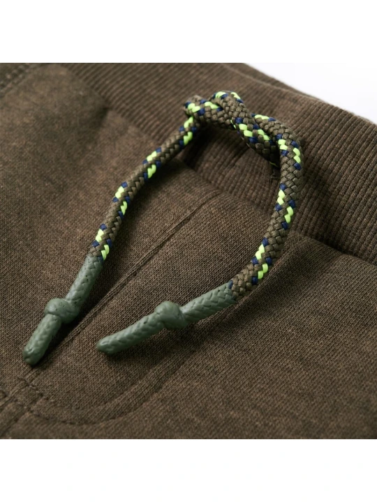 Dětské tepláky khaki melanž 128