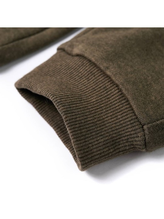 Dětské tepláky khaki melanž 128