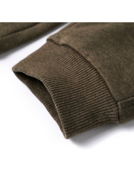 Dětské tepláky khaki melanž 140