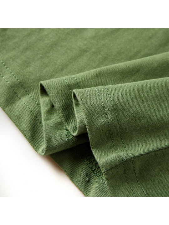 Dětské tričko s dlouhým rukávem světle khaki 104