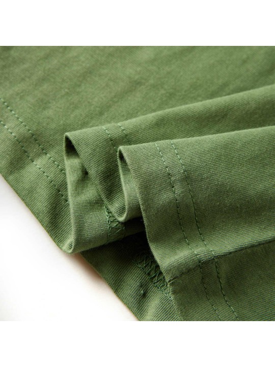 Dětské tričko s dlouhým rukávem světle khaki 128