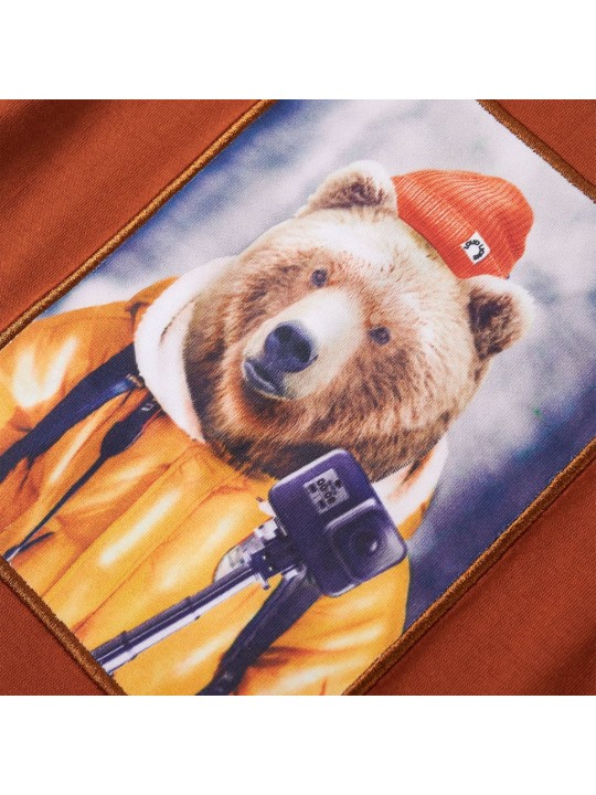Dětské tričko s dlouhým rukávem oranžové 92