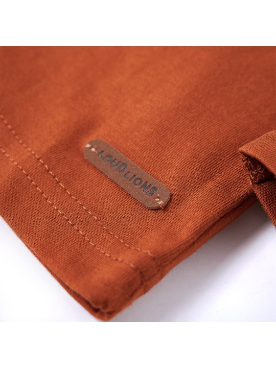 Dětské tričko s dlouhým rukávem oranžové 104