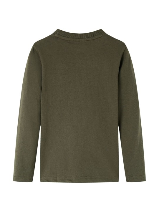 Dětské tričko s dlouhým rukávem khaki 92