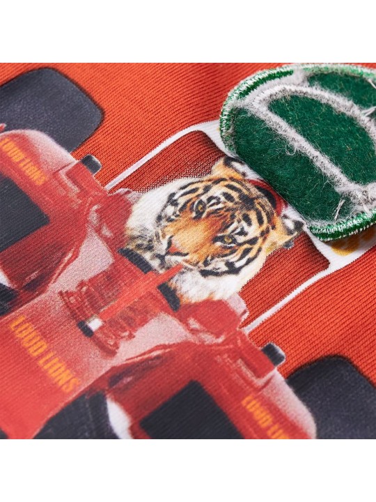Dětské tričko s dlouhým rukávem oranžové 104