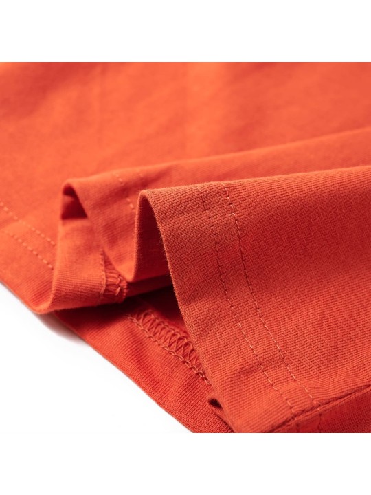 Dětské tričko s dlouhým rukávem oranžové 104
