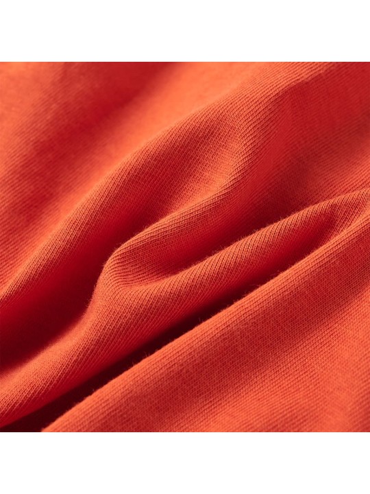 Dětské tričko s dlouhým rukávem oranžové 104