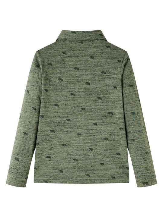 Dětská košile khaki melanž 104