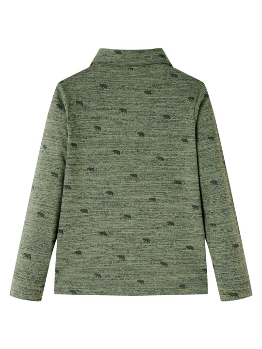 Dětská košile khaki melanž 116