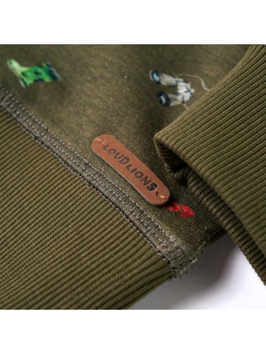 Dětská mikina khaki 128