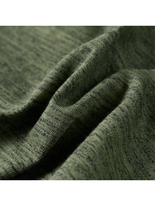 Dětské tričko s dlouhým rukávem khaki melanž 92