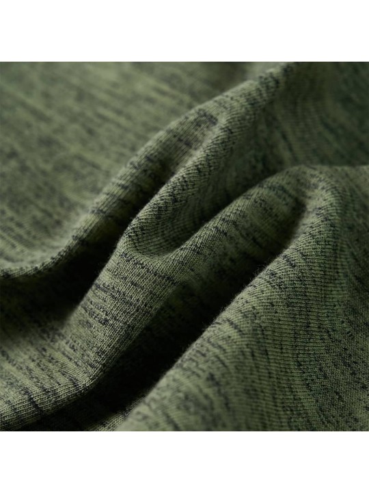 Dětské tričko s dlouhým rukávem khaki melanž 104