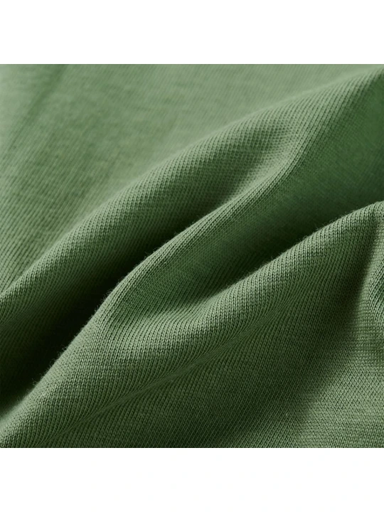 Dětské tričko s dlouhým rukávem světle khaki 104