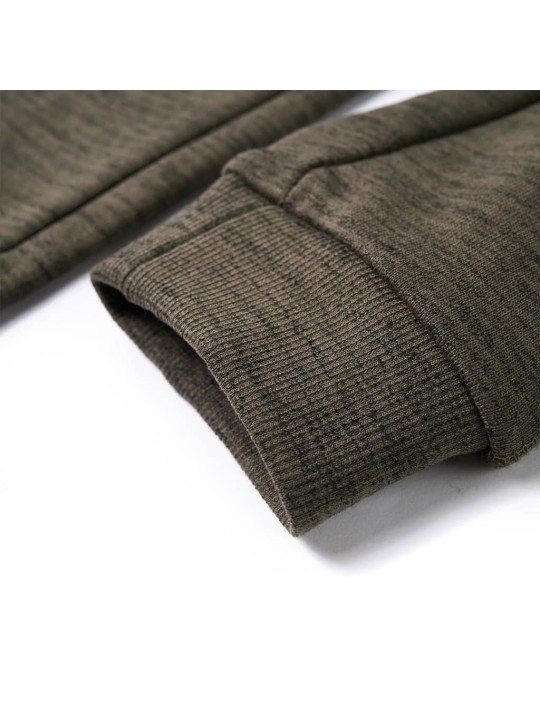 Dětské tepláky tmavě khaki melanž 128