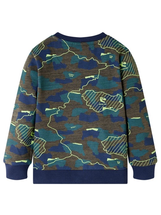 Dětská mikina tmavě khaki melanž 92