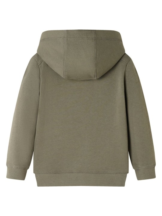 Dětská mikina s kapucí khaki 92