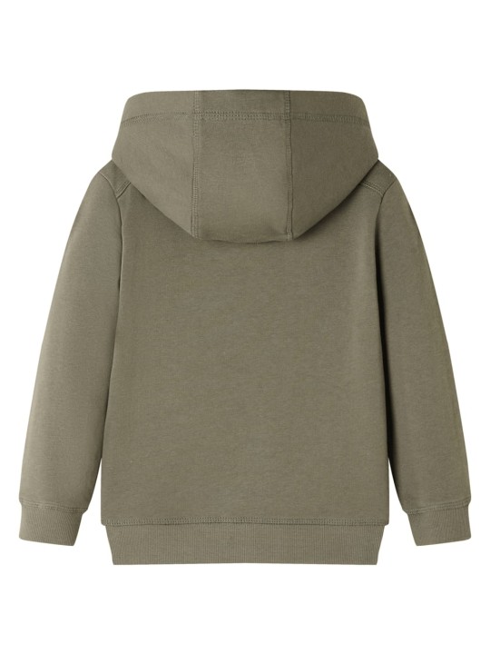 Dětská mikina s kapucí khaki 116