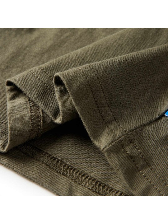 Dětské tričko s dlouhým rukávem khaki 128