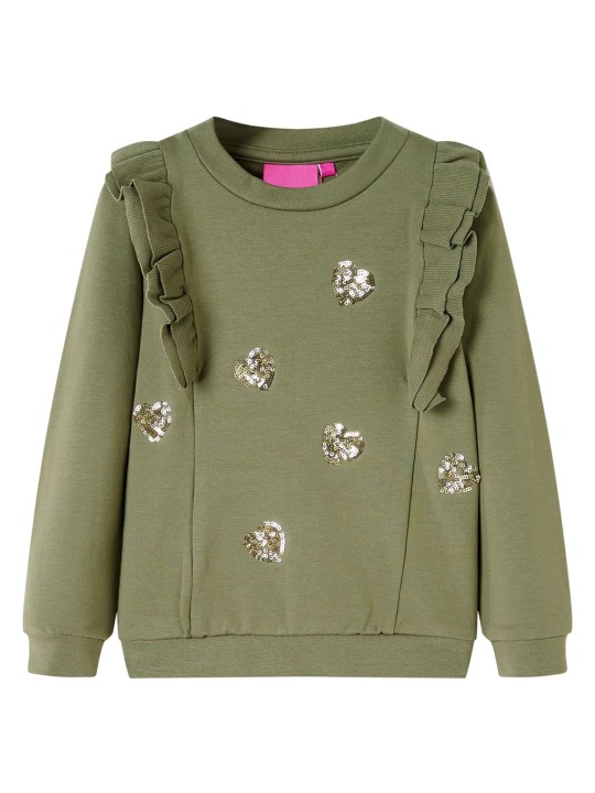 Dětská mikina khaki 140