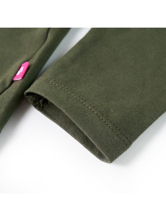 Dětské tričko s dlouhým rukávem khaki 92