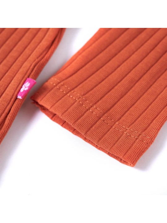 Dětské tričko s dlouhým rukávem oranžové 104