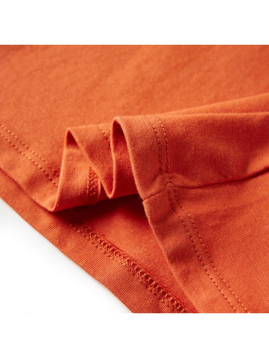 Dětské tričko s dlouhým rukávem oranžové 116