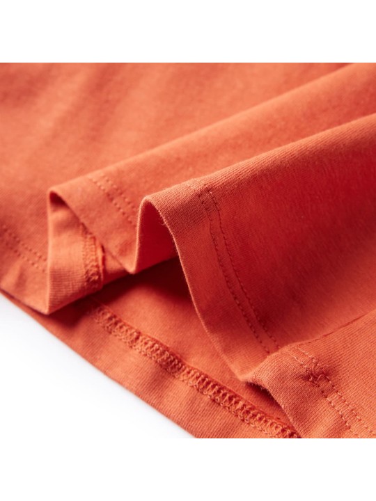 Dětské tričko s dlouhým rukávem oranžové 104