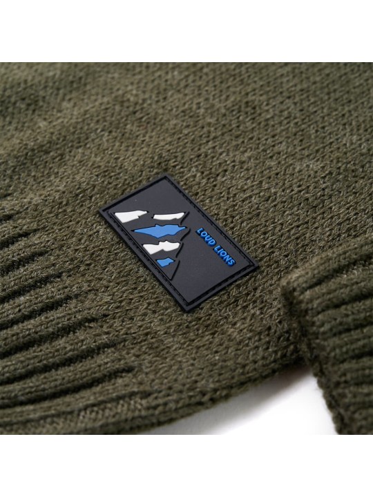 Dětský svetr pletený khaki 104
