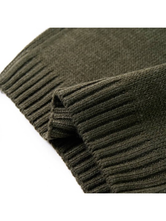 Dětský svetr pletený khaki 128